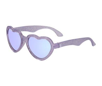 culos de Sol Flexveis Hearts (0-24 meses) - Lavender Shimmer Purple Mirrored Lenses