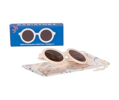 Sunglasses (0-2) Flexible Euro Round Sweet Cream
