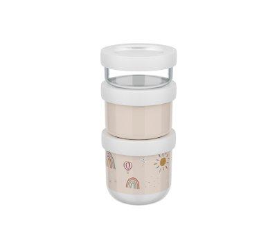 Pack de 3 Distributeurs d'Encas Empilables Mio Sunshine & Rainbow