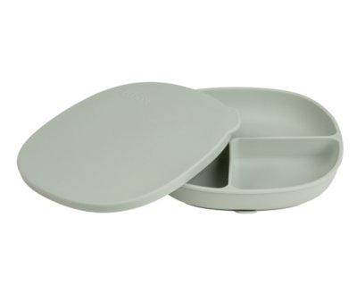 Plato de Silicona con Tapa Sage