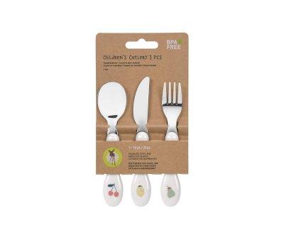 Conjunto Talheres Cabo Silicone Happy Fruits