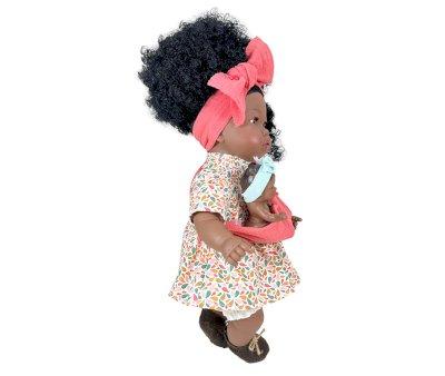 Mueca Alika con Beb Pelo Rizado Coral