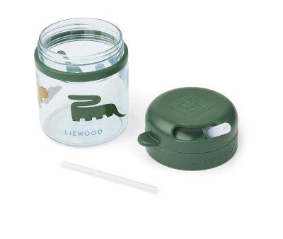 Vaso Tritn Con Pajita Pavia 280 ml Dinosaurs / Mist