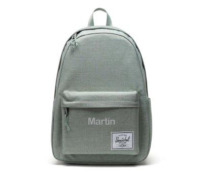 Mochila Herschel Classic XL Iceberg Green Crosshatch Personalizable