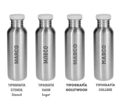 Botella Acero Bsica Mustard Personalizable 350ml
