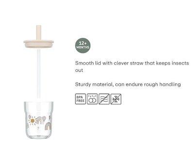 Vaso con Pajita Mio Forest Friends 250 ml