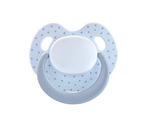Chupete Retro Slimline Blue Dots
