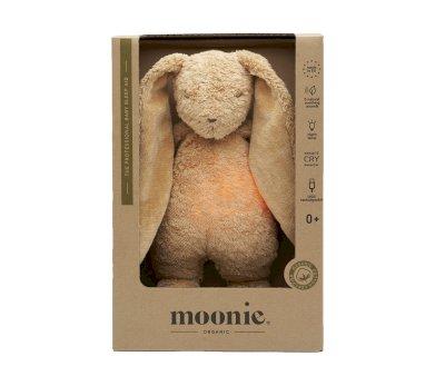 Peluche Luz-Sonido Conejo Orgnico Moonie 2.0 Cappuccino Personalizable