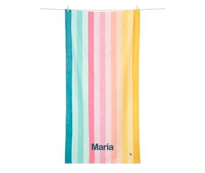 Toalla Playa Large Microfibra Summer Coastal Candy Personalizable
