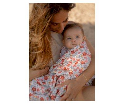Toalla de Playa Sunny Flowers Multicolor Personalizable