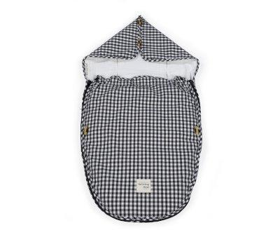 Saco Cuco 2 en 1 I Love Vichy Negro Entretiempo