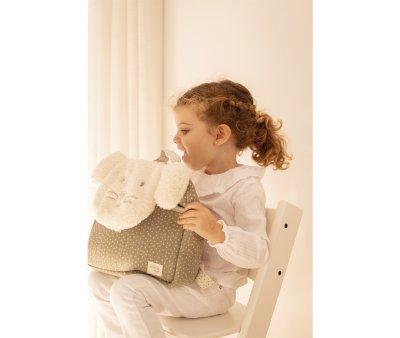 Mochila Infantil Ratoncito Topito Poppy Musgo Personalizable