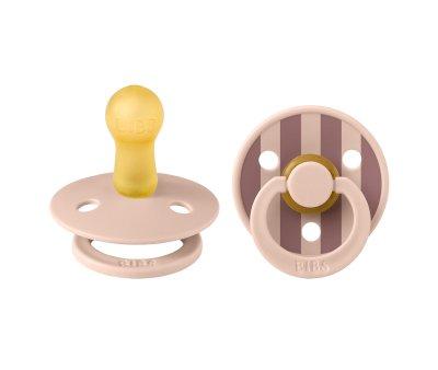 2 chupetas BIBS Studio Colour Round Block Blush Mix