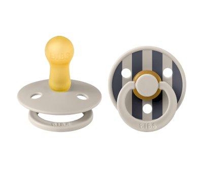 2 chupetas BIBS Studio Colour Round Block Sand Mix
