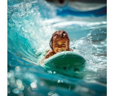 Tabla Inflable Bodyboard Makaio Light Blue