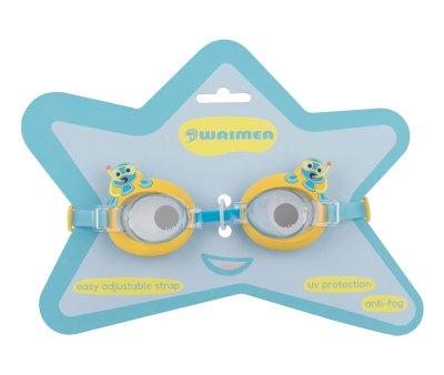 Occhiali Nuoto Junior Cartoon Kids Moko Giallo