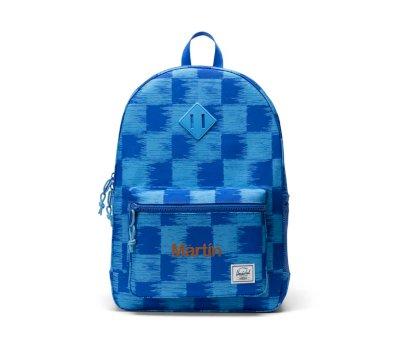 Mochila personalizvel Herschel Heritage Youth Check Yourself Dazzling Blue
