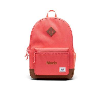 Mochila personalizvel Herschel Heritage Youth Dubarry Saddle Brown