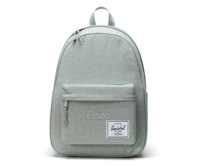 Zaino Herschel Classic Iceberg Green Crosshatch Personalizzabile