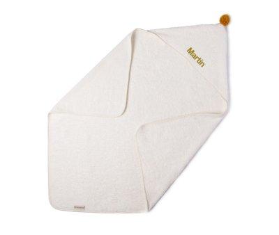 Telo Bagno Cappuccio So Cute Natural Personalizzabile