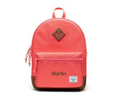 Mochila personalizvel Herschel Heritage Kids Dubarry/Saddle Brown