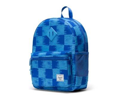Mochila Herschel Heritage Kids Check Yourself Dazzling Blue Personalizable
