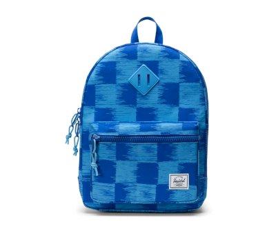 Mochila Herschel Heritage Kids Check Yourself Dazzling Blue Personalizable