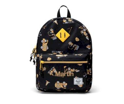 Zaino Herschel Heritage Kids Construction Site Personalizzabile