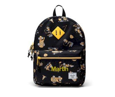 Zaino Herschel Heritage Kids Construction Site Personalizzabile