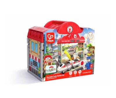 Conjunto de estao de trem porttil - 40 peas