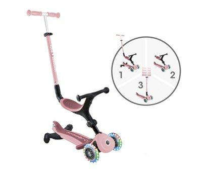 Scooter Go Up Active LED Lights 360 rosa pastel