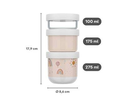 Pack de 3 Distributeurs d'Encas Empilables Mio Fairy Garden
