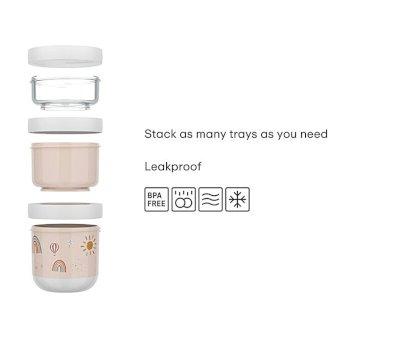 Pack de 3 Distributeurs d'Encas Empilables Mio Little Farm