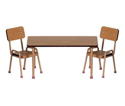 Mesa y 2 Sillas Ratn Dark Powder