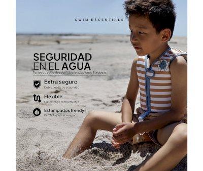 Chaleco Flotador Brown White Striped