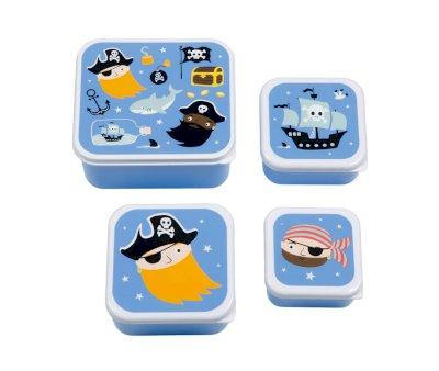 4 Cajitas Almuerzo y Snacks Pirates