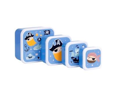 4 Cajitas Almuerzo y Snacks Pirates
