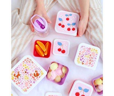 4 Cajitas Almuerzo y Snacks Cherries