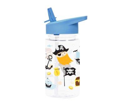 Botella Plstico con Pajita Pirates 450ml