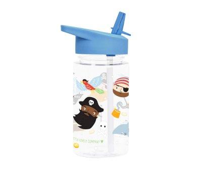 Botella Plstico con Pajita Pirates 450ml