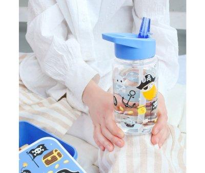 Botella Plstico con Pajita Pirates 450ml