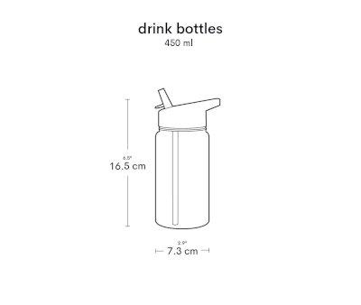 Botella Plstico con Pajita Pirates 450ml