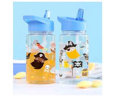 Botella Plstico con Pajita Pirates 450ml