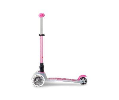 Patinete Micro Deluxe Plegable Orion Glow Led Rosa