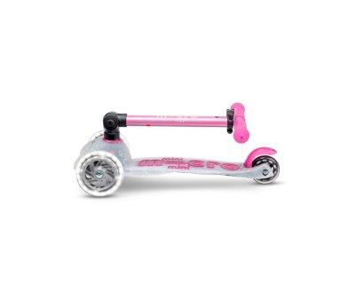 Patinete Micro Deluxe Plegable Orion Glow Led Rosa