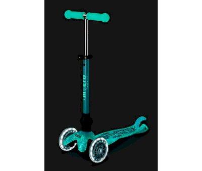 Patinete Micro Deluxe Plegable Orion Glow Led Azul