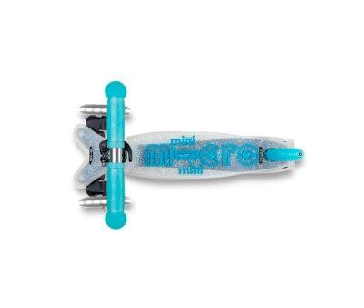 Patinete Micro Deluxe Plegable Orion Glow Led Azul