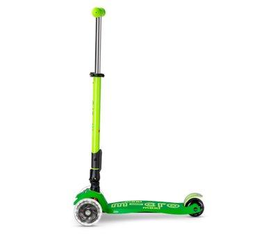 Monopattino Pieghevole Maxi Deluxe Neon Led Verde/Giallo Micro