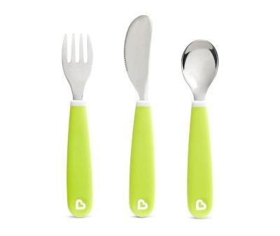 Pack 3 Cubiertos Splash Verde Pastel