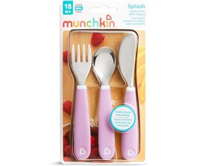 Pack 3 Cubiertos Splash Lila Pastel